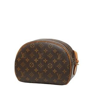 Louis Vuitton Blois Leather Monogram Crossbody Bag Brown Shoulder